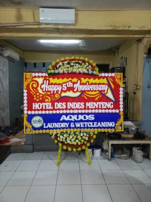 Papan Bunga di Stadion Samarinda